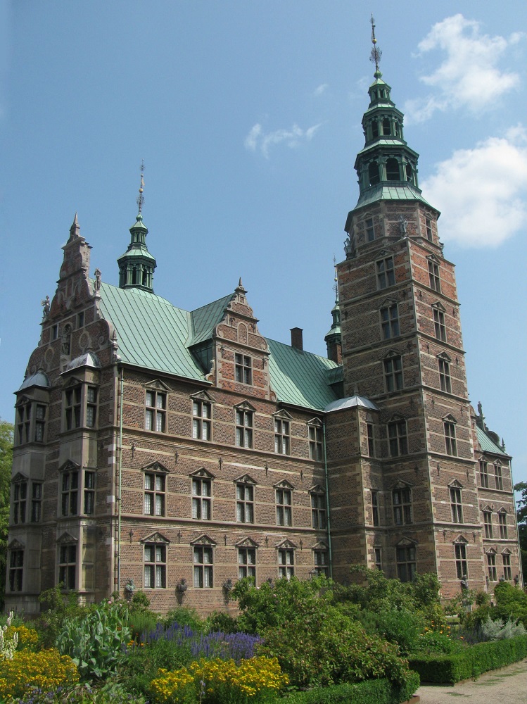 Rosenborg Slot, Kopenhagen De achterzijde van Rosenborg Slot te Kopenhagen