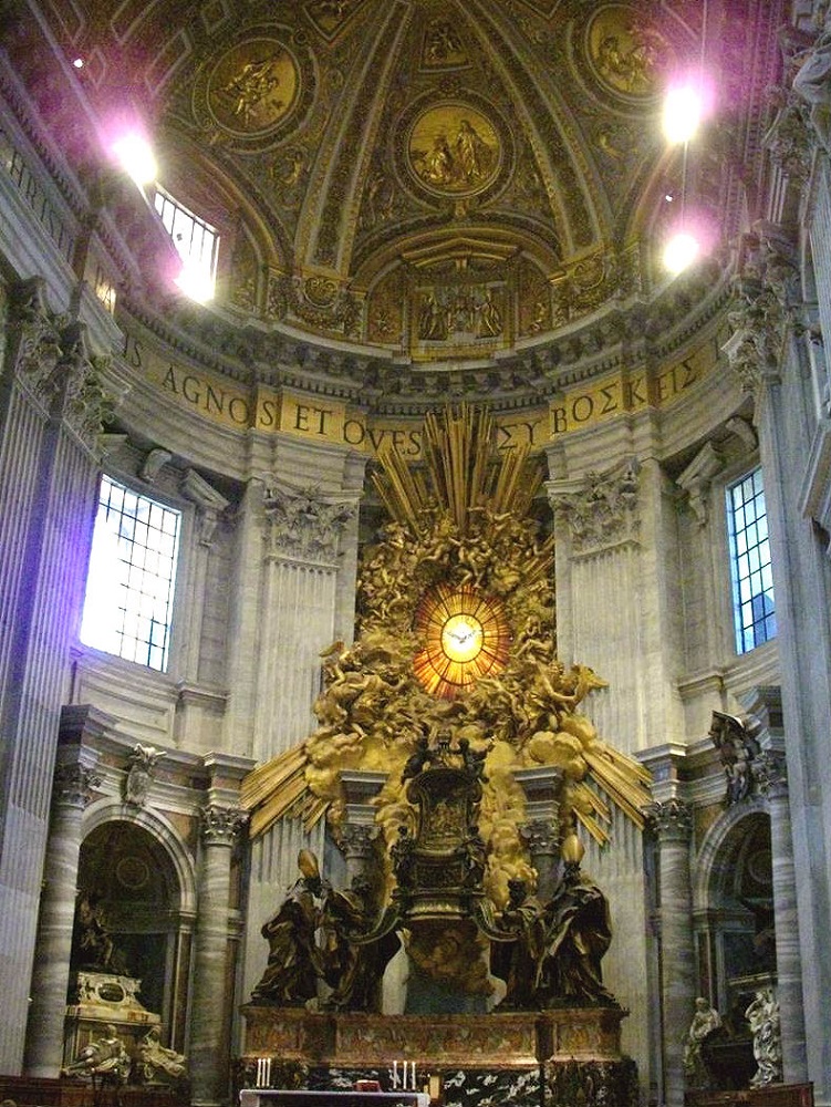 Apsis Sint-Pieter, Rome De rijkversierde apsis in het koor van de Sint-Pieterskerk te Rome