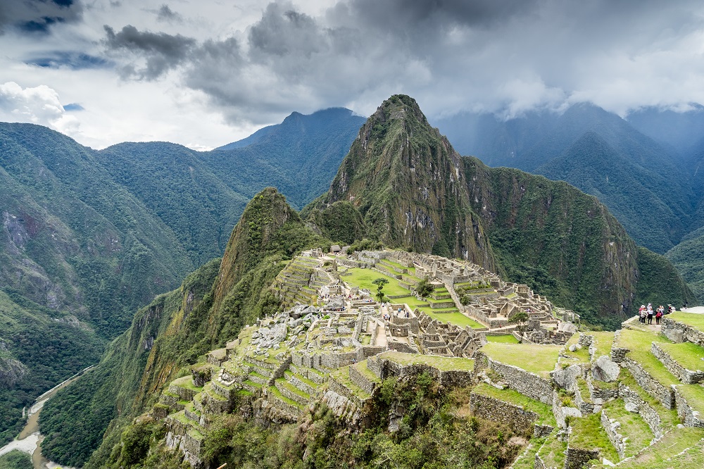 Machu Picchu Zicht op de inca stad Machu Picchu te Peru