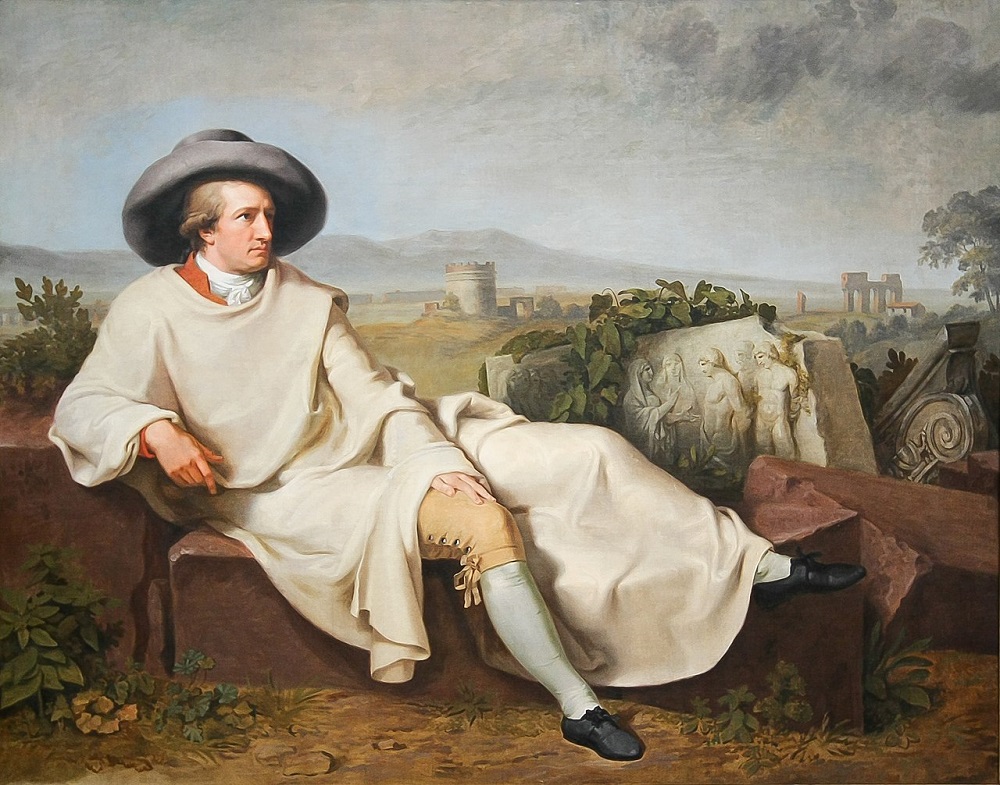 Goethe door Tischbein Schilderij met portret van Goethe in Italië, geschilderd door Tischbein in 1787