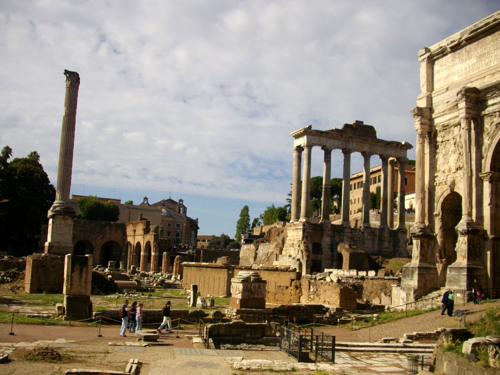 Forum Romanum, Rome Ruines op het Forum Romanum te Rome